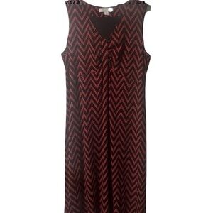 Laura Ashley ~ Women’s ~ Dress ~ 1X ~ Red & Black ~ Sleeveless